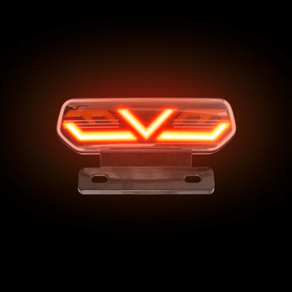 Factory wholesale electric car motorcycle tail light assembly 12V with bracket LED horse racing three-in-one driving tail light