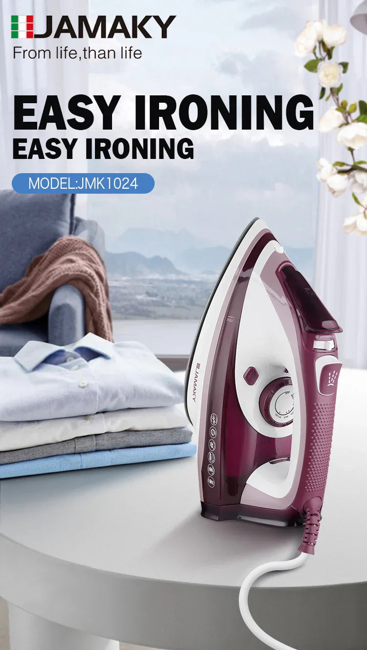 2500w High-power Steam Iron Household Electric Iron Steam Hand-held Small Ironing Clothes Dry And Wet Dual-use Electric Iron