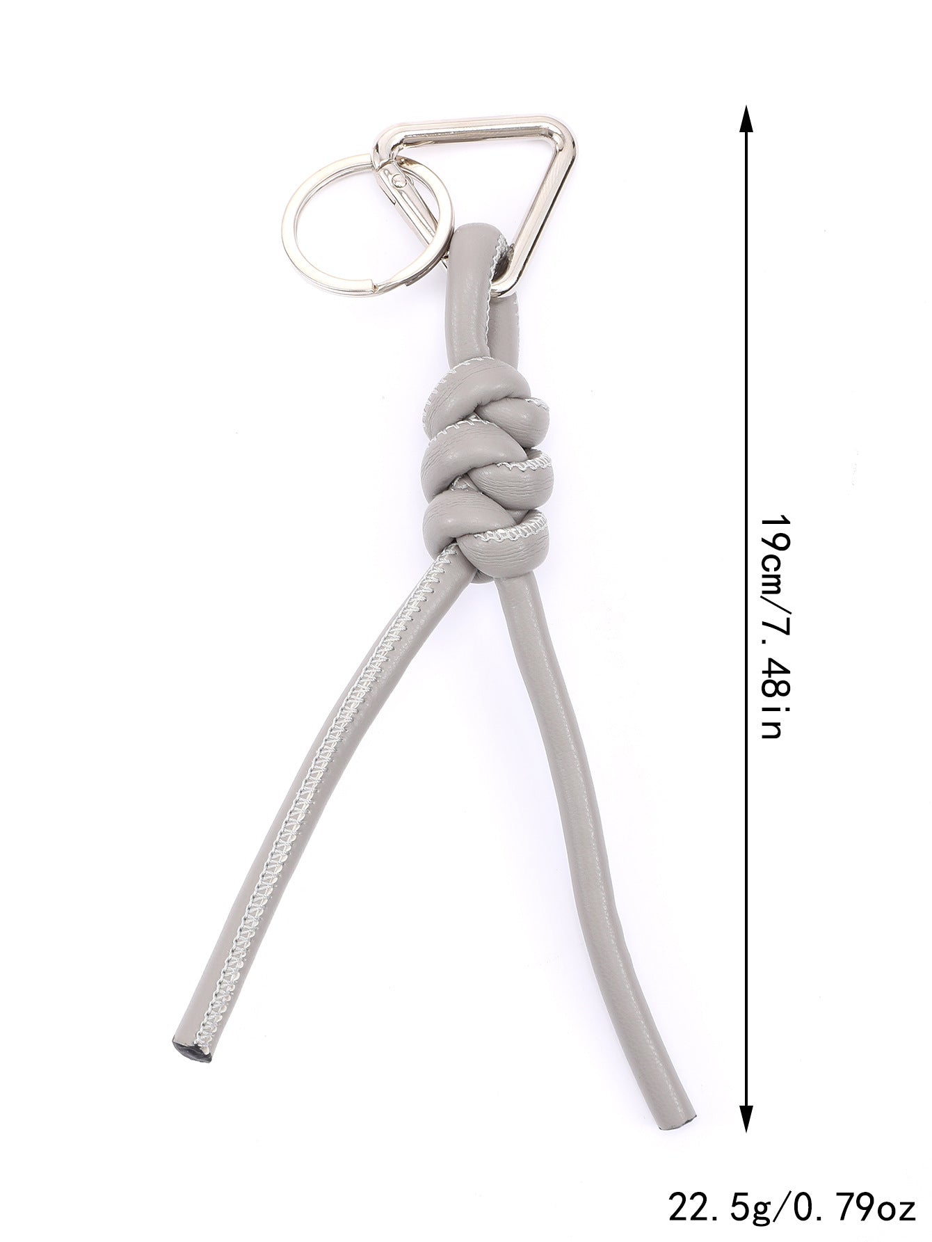New triangle key chain PU hand-woven diamond key ring bag pendant key chain