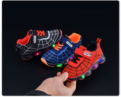 Spring and Autumn Kidsren's Shoes, Kidsren's Luminous Light Shoes, Men's and Women's Running Shoes, Baby Flash Shoes, Led Light-Up Sports Shoes, Mesh
