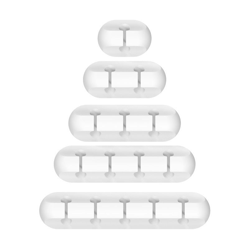 New desktop charging data cable holder multi-port creative storage wire silicone cable organizer hub
