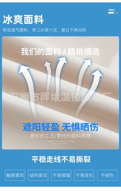 Cross-Border New Smart Air-Conditioned Clothing Porous Fan Stand Collar Workwear Outdoor Work Uniform Labor Protection Duty Fan Clothing