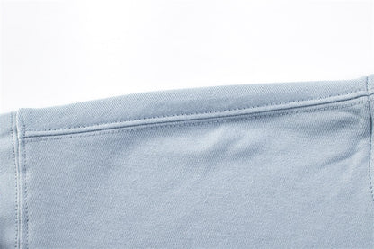 Hooded Sweater | Non-Deformable Pure Cotton Sweater Xinjiang Cotton Shoulder Pullover Autumn and Winter Solid Color ins Street Tide Hoodie