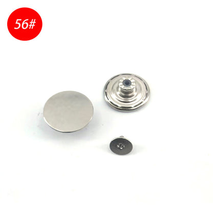 Wholesale In-Stock Waist-Cinching Button-Free Detachable Jeans Buttons, Eco-Friendly Buttons, Screw Metal I-Shaped Buckles