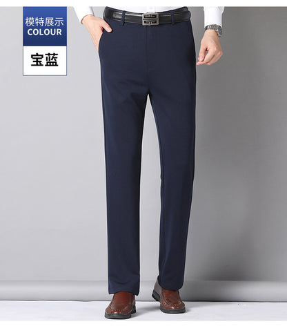 Summer Thin Casual Trousers, Business Men's Trousers, Middle-Aged Dad Casual Trousers