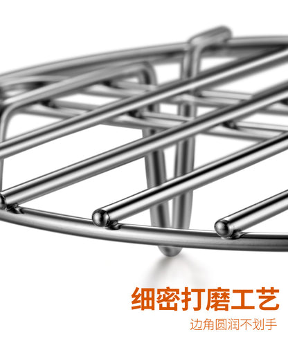 Multifunctional Stainless Steel Steaming Rack Household Water-proof Electric Rice Cooker Pressure Cooker with Steaming Vegetable Rack Small Diameter Steaming Cage Rack
