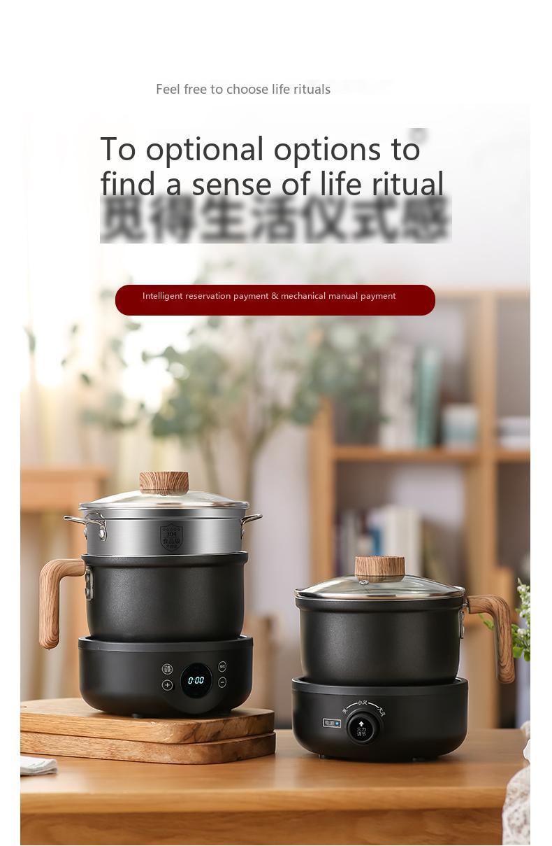 Cross-border 110V/220V English packaging household full-automatic multifunctional split 1.8-liter electric cooking pot European, British and American regulations