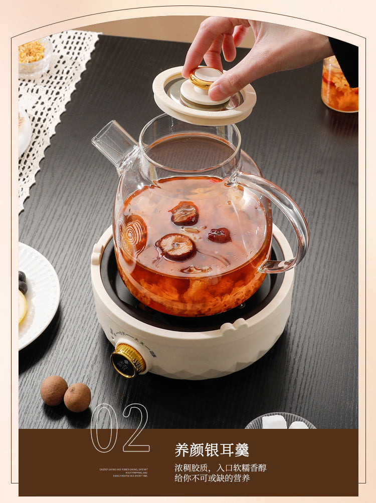 Multifunctional Health Pot Household Boiling Teapot Office Flower Teapot Glass Kettle Reservable Health Cup Gift