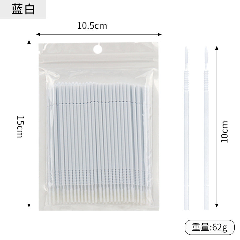 New wholesale long head cotton swab eyelash tattoo nail cleaning cotton swab eyelash disposable long thread cotton swab