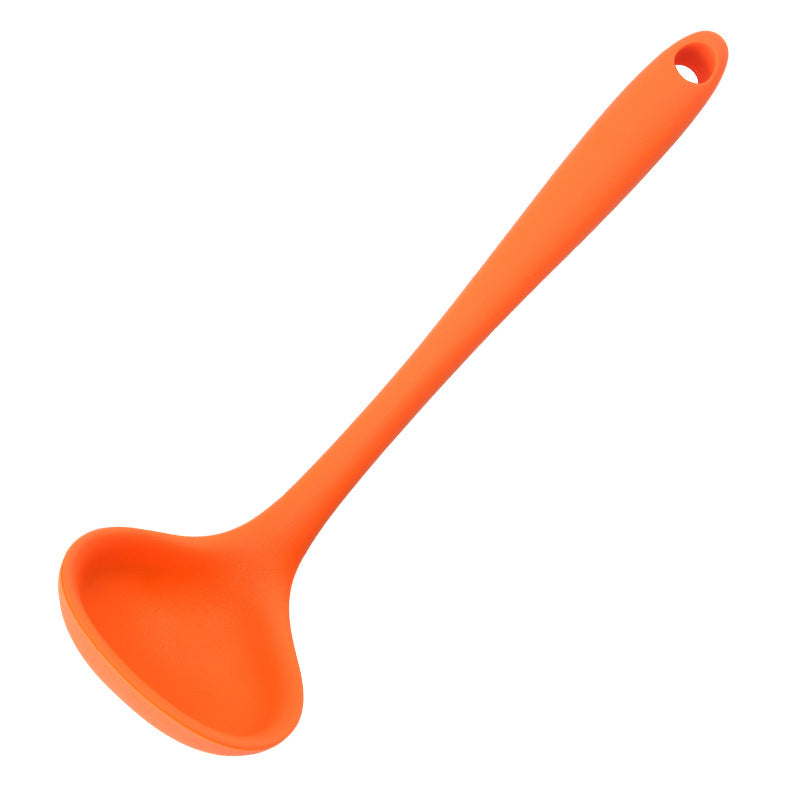 Silicone Mini Soup Spoon Kitchen Cooking Soup Spoon Children's Food Supplemented Soup Spoon Food Grade Material Silicone Soup Spoon 21cm