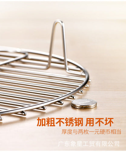 Multifunctional Stainless Steel Steaming Rack Household Water-proof Electric Rice Cooker Pressure Cooker with Steaming Vegetable Rack Small Diameter Steaming Cage Rack
