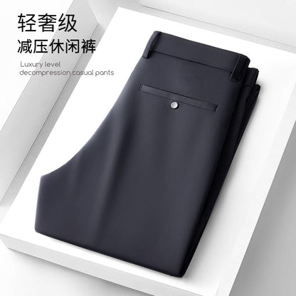 Wholesale Men's Business Wear Slim-fit Pants Summer Casual Men's Wear Youth Work Dress Black Workwear Pants