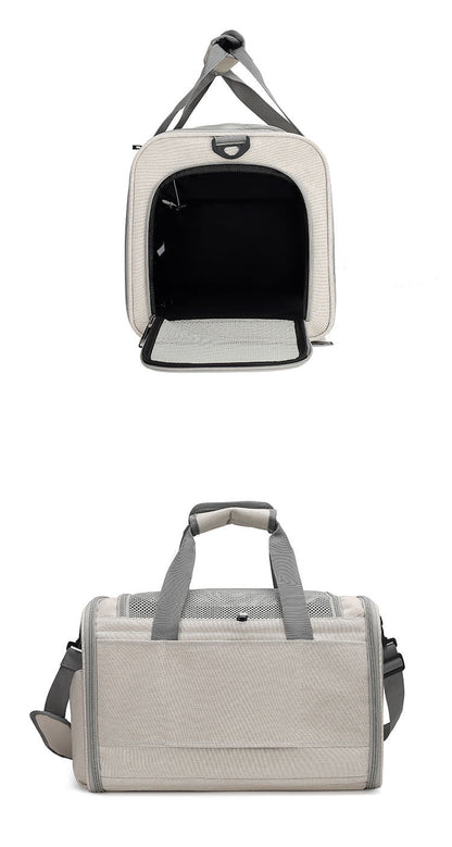 Cat Bag Outgoing Portable Large Capacity Breathable Cat Car Cage Cat Cage Dog Bag Portable Crossbody Foldable Pet Bag
