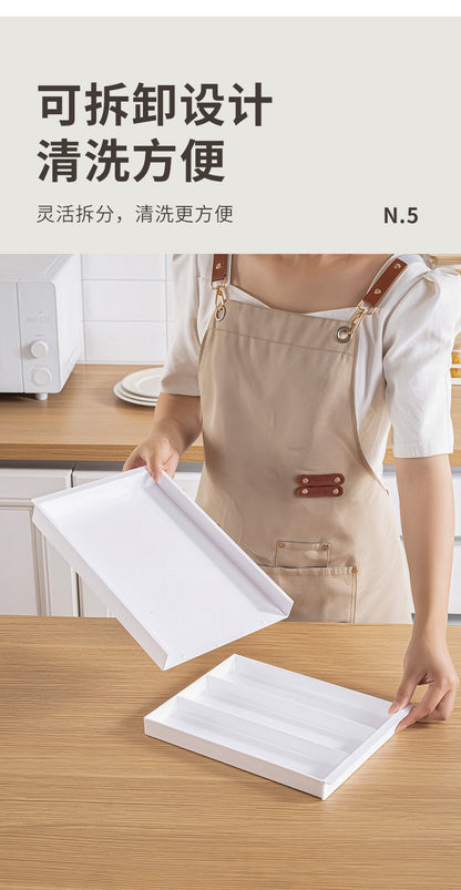 Drawer Retractable Storage Box Cosmetics Sundries Compartment Storage Box Partition Organizer Box Home Kitchen Tableware