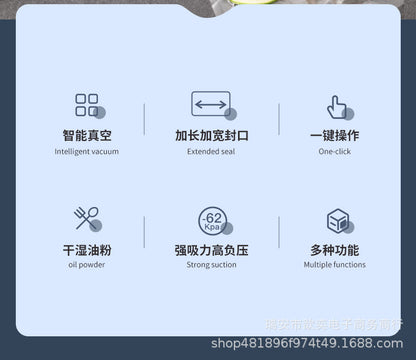Automatic Vacuum sealing machine food packaging machine small fresh-keeping sealing machine household plastic sealing machine vacuum group purchase