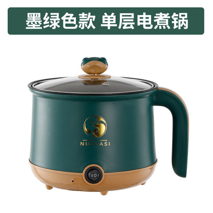 Multifunctional Small Electric Pot Electric Hot Pot Household Student Hot Pot Multi-Function Electric Cooking Pot Small Mini Electric Hot Pot Small Pot