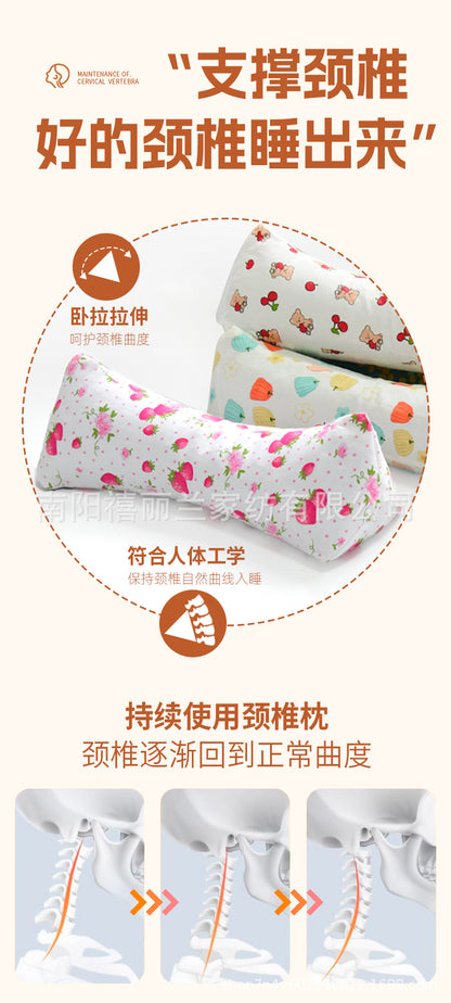 Buckwheat Pillow Cervical Spine Pillow Adult Home Office Lumbar Support to Help Sleep Hard Triangle Pillow Single Cervical Spine Buckwheat Pillow