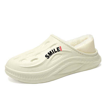 Cotton Slippers for Home, High-End, Daily Wear, 2025 New Style Fleece-Lined Warm Cotton Shoes for Men, Cotton Tow