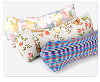 Wholesale Pure Cotton Pure Buckwheat Shell Diamond Cervical Pillow Household Adult Waist Pillow Nap Pillow Wholesale Buckwheat Pillow