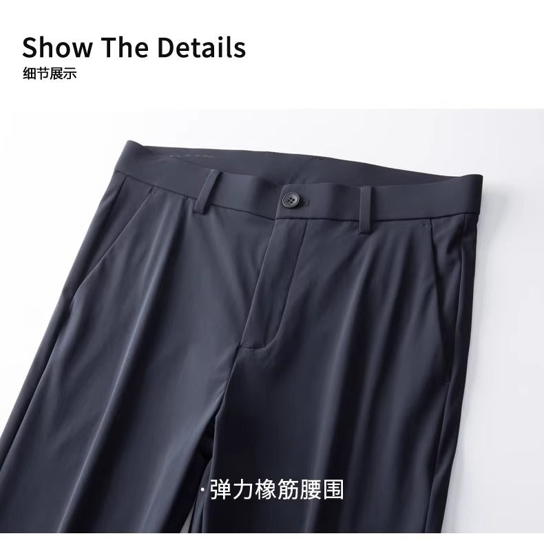 Wholesale Men's Business Wear Slim-fit Pants Summer Casual Men's Wear Youth Work Dress Black Workwear Pants