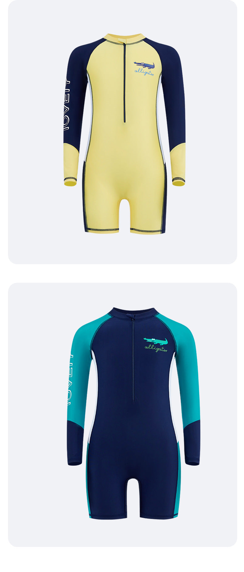 Summer New Children's Swimsuit Big Children's Long-sleeved Sunscreen Suit Boy's Swimsuit Comfortable Fit Student's Swimsuit