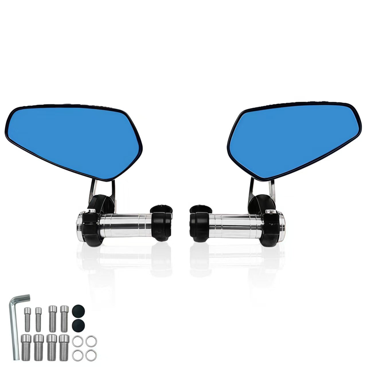 Motorcycle Off-Road Vehicle Modified Universal Folding Mirror Mount Reflective Mirror Cnc Aluminum Alloy Rearview Mirror