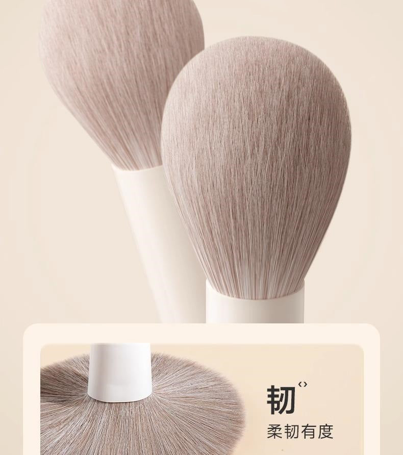Large Set of 12 Cloud Porcelain Makeup Brushes: Eyeshadow Brush, Blade Brush, Loose Powder Brush, Contour Brush, Nose Shadow Brush, Complete Beginner Set