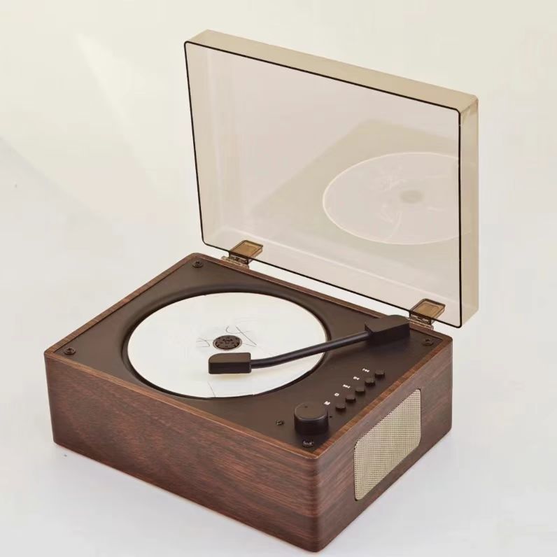 Cross-Border Popular Retro Cd Player Portable Music Album Bluetooth Speaker Player Cd Disc Birthday Gift