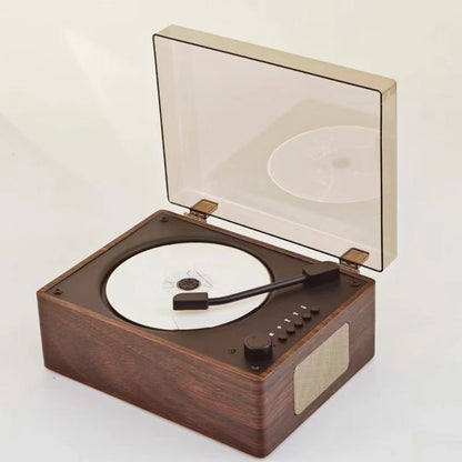 Cross-Border Popular Retro Cd Player Portable Music Album Bluetooth Speaker Player Cd Disc Birthday Gift