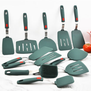 Silicone Kitchenware High Temperature Resistant Silicone Shovel Food Grade Household Teppanyaki Home Edition Teppanyaki Tools Complete Set