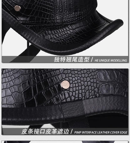New National Standard 3C Retro Flip-Up Helmet for Women, Motorcycle Half-Helmet for Men, Electric Scooter Helmet, Cruiser Helmet for Riding