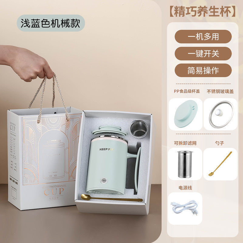 Portable Boiling Cup for Tea Mini Timing Electric Stew Kettle Electric Stew Health Cup Stew and Boiling Integrated Automatic Electric Boiling Cup