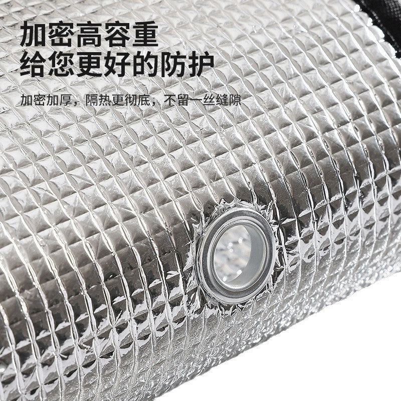 Curtains, Sun Protection and Heat Insulation Curtains, Bedroom Sunshade Cloth, Balcony Glass Sun Room Window Sunshade Artifact, Blackout Curtain
