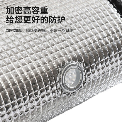 Curtains, Sun Protection and Heat Insulation Curtains, Bedroom Sunshade Cloth, Balcony Glass Sun Room Window Sunshade Artifact, Blackout Curtain