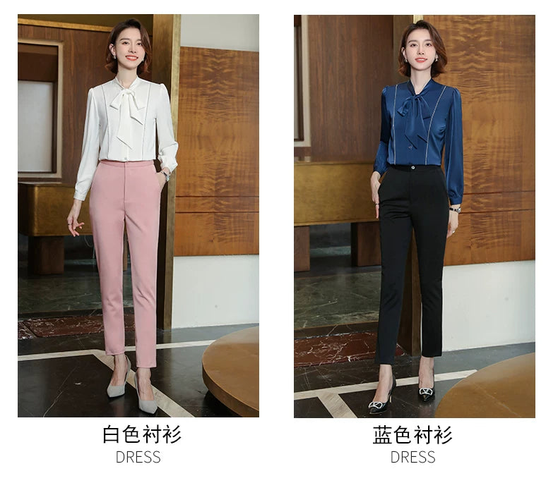 2023 autumn and winter professional style suit female manager professional attire temperament goddess fan sense suit suit pink small suit