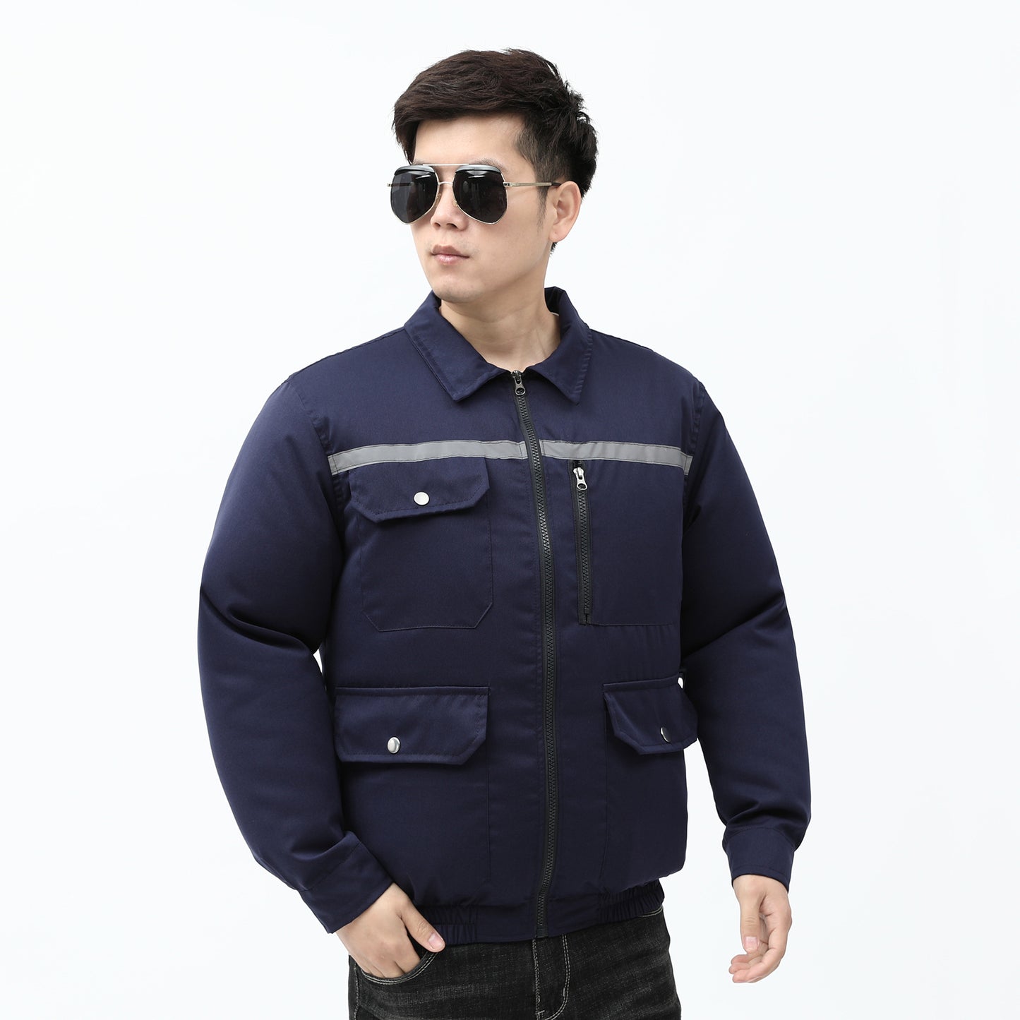 Heatstroke Prevention and Cooling Air Conditioning Clothes Men's Work Clothes Refrigeration with Fan Charging Site Labor Protection Clothes Welder Jacket