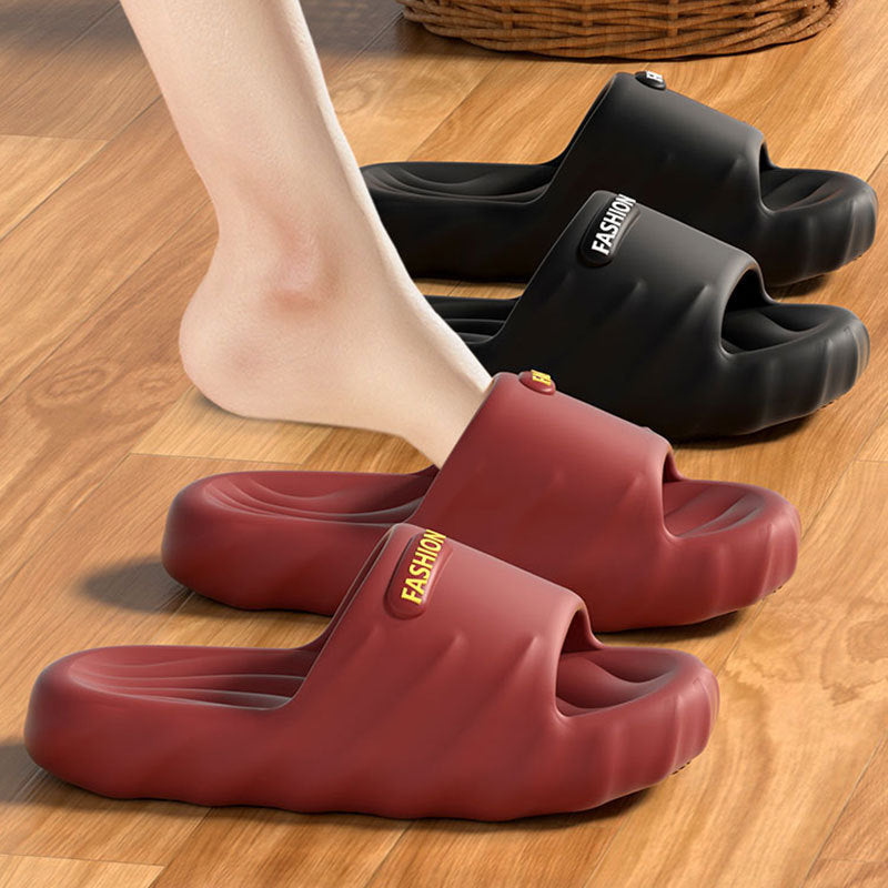 Women's Summer New Style Slippers for Couples, Thick-Soled Indoor Bathroom Anti-Slip and Odor-Resistant Slippers for Men to Wear Outside