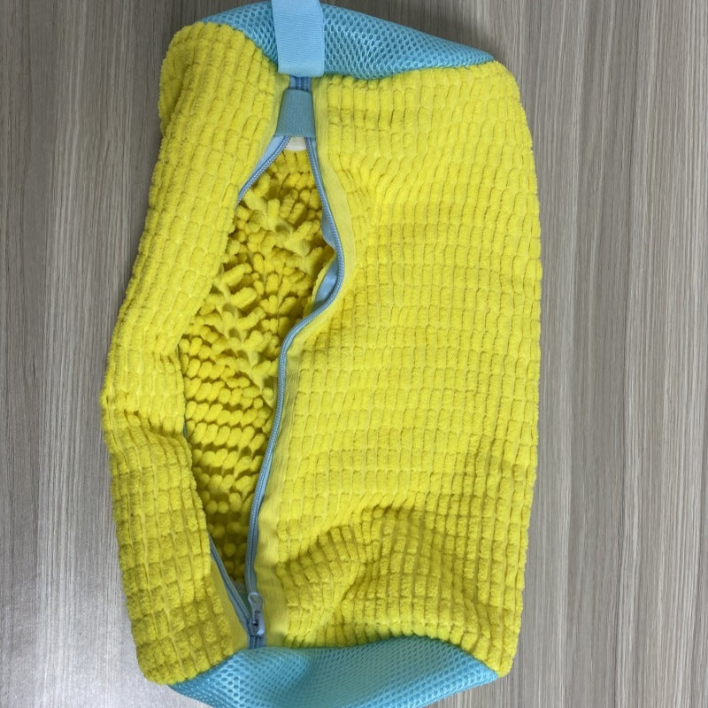 Cross-Border New Product Popular Chenille Velvet Shoe Washing Bag Anti-Wear Washing Machine Shoe Washing Mesh Bag Washable Cover Machine Washable
