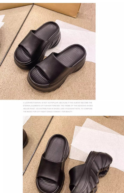9CM height-increasing thick-soled slippers women's summer sandals EVA high-end non-slip non-smelly feet home wear wholesale