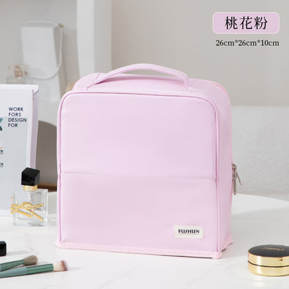 Stand-Up Cosmetic Bag, Large-Capacity Pencil Case, Women's Bag, Travel Storage Bag, Waterproof and Wear-Resistant, Can Be Hung on Luggage Bags
