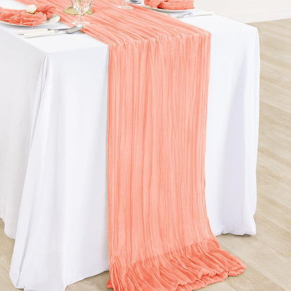 Cross-border foreign trade wholesale Bali yarn wrinkled table flag twist table flag tablecloth wedding party decoration wrinkled table flag