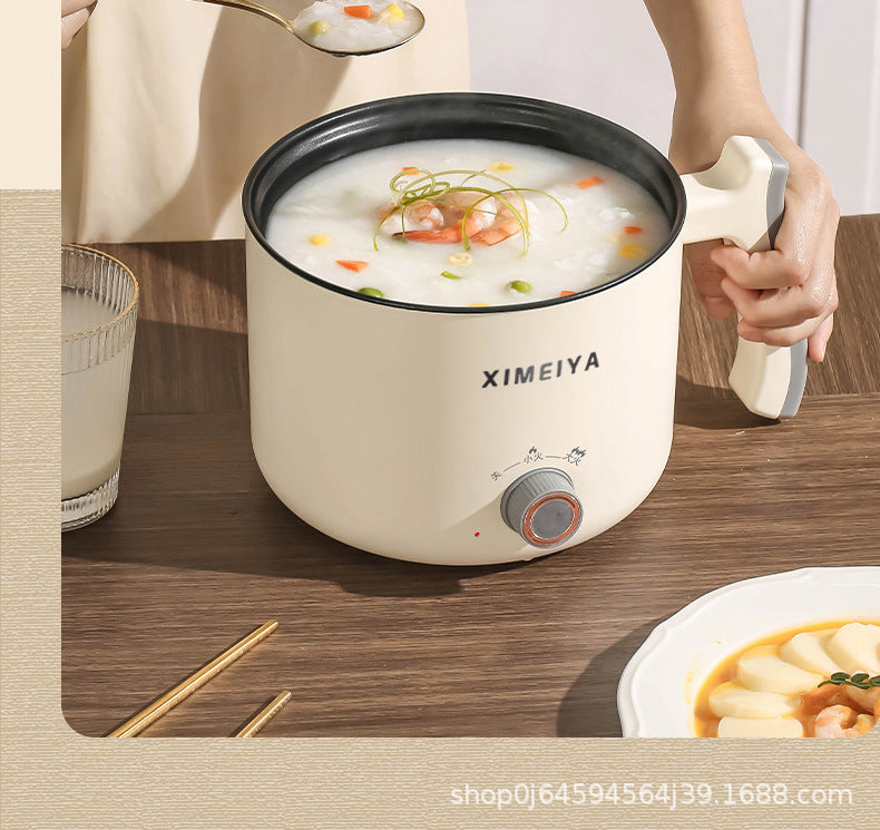 Electric Cooking Pot Student Home Kitchen Dormitory Multi-functional Electric Wok Integrated Pot Non-stick Pot Noodle Cooking Porridge Electric Hot Pot
