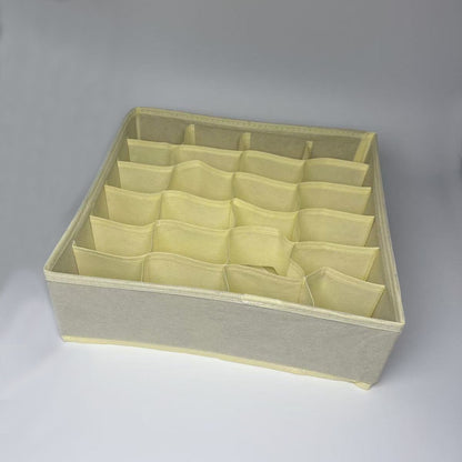 Underwear Compartmentalized Storage Box Four-Piece Set, Sock Storage Box, Fabric Home Storage, Bra Organizer, Multi-Compartment Classification Storage Box