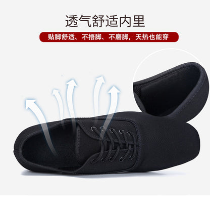 Oxford Cloth Latin Dance Shoes Men's Square Dance Shoes Adult Modern Dance Shoes Soft Bottom Social Dance Shoes Dance Shoes 2025