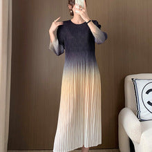 Miyake Hot Selling Dress Commuting Women's Summer Design Niche Drape Temperament Fashionable Elegant Tassel Midi Skirt