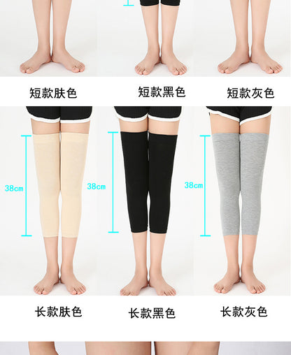 Men's and Women's Air-conditioned Room Warm Knee Cover Joint Sports Leg Cover Thin Pure Cotton Breathable Knee Pad