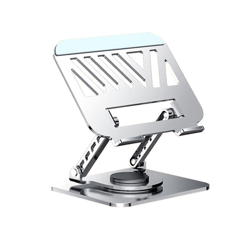 All-metal laptop bracket carbon steel 360-degree rotating foldable lifting desktop flat support frame