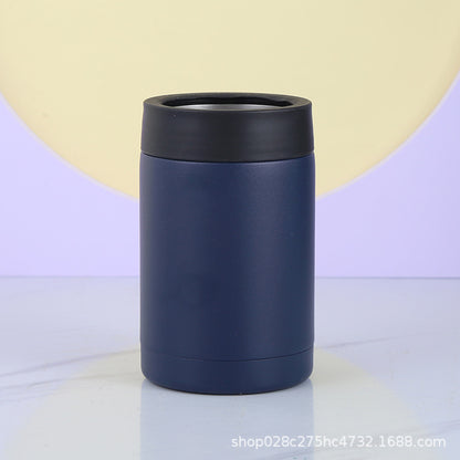 Cross-Border 12oz Double-Layer Vacuum Cold Storage Tank 304 Stainless Steel Beer Tank Outdoor Portable Car-Mounted Coke Tank Wholesale