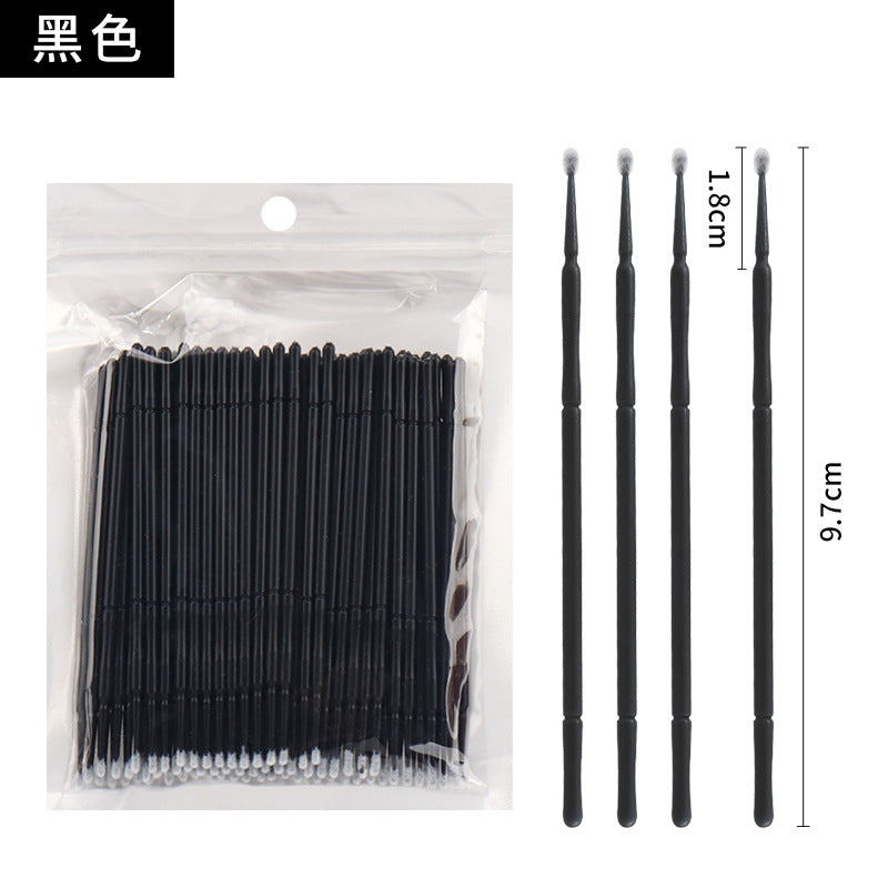 Wholesale Eyelash Extension Cotton Swabs, Disposable Small-Headed Eyelash Cleaning Cotton Sticks, Makeup Removal, Beauty Eyelash Micro Brushes