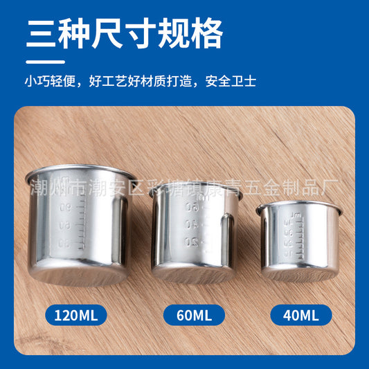 304 stainless steel measuring cup 40ml scale Cup hospital anti-iodophor liquid medicine delivery Cup by PDG ibma